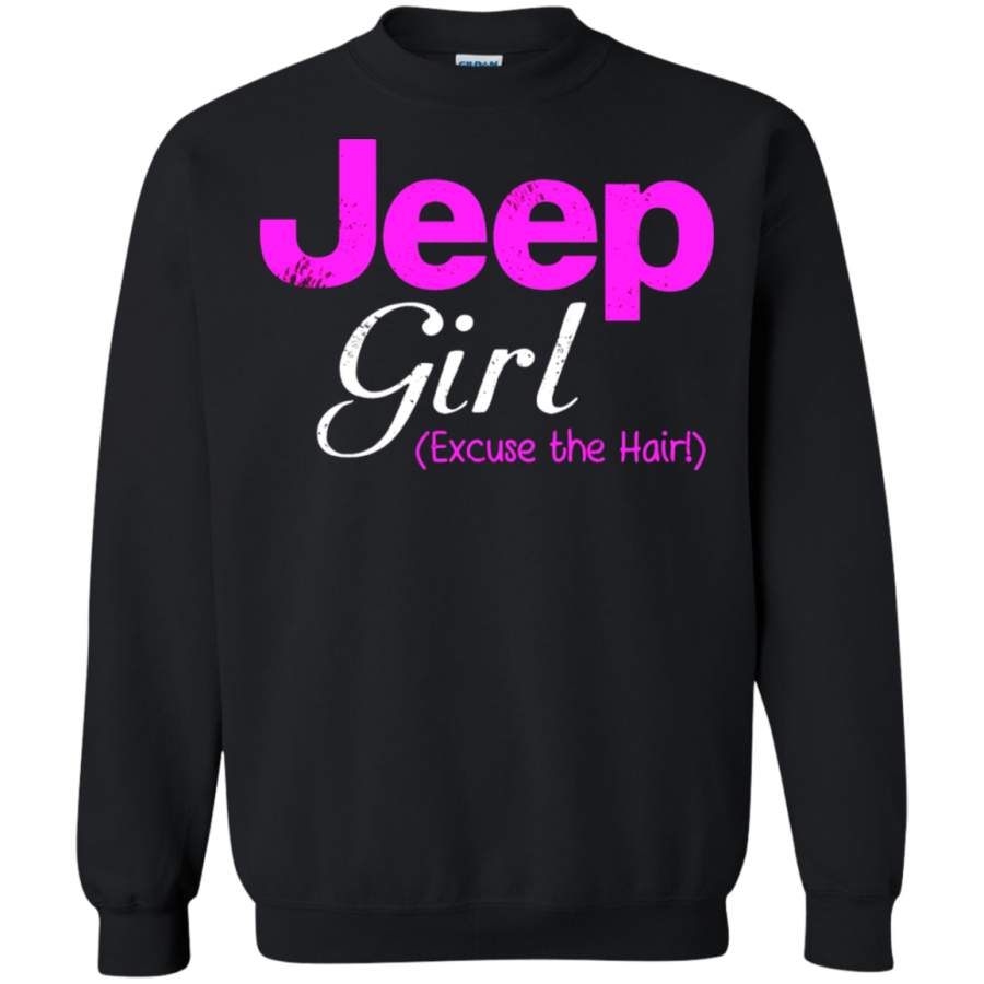 AGR Jeep Girl Excuse The Hair Car Lover Sweatshirt