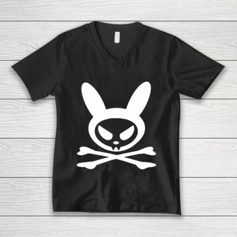 Bad Bunny Horror Rabbit V-Neck T-Shirt