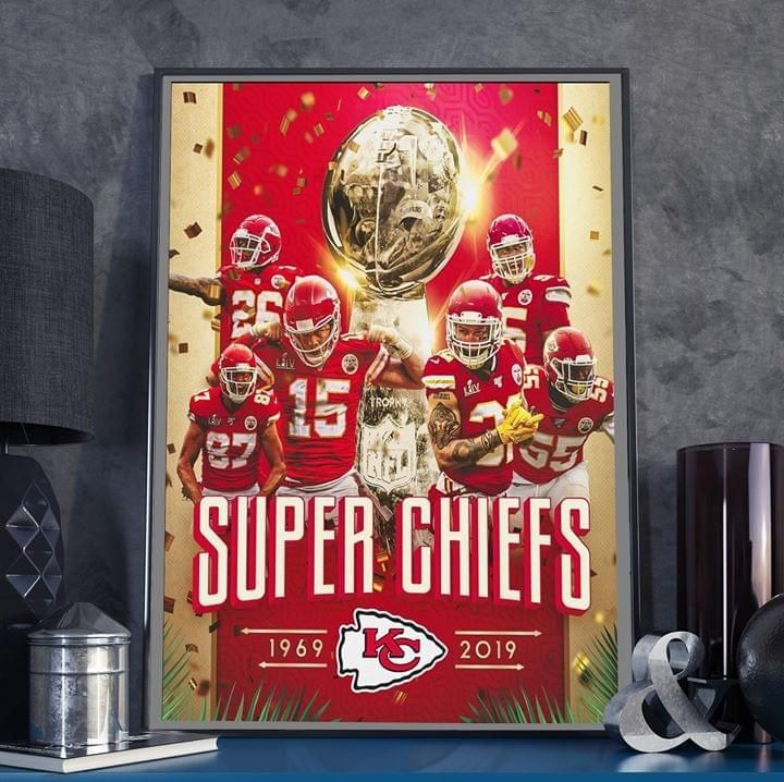 Kansas City Chiefs Super Bowl Champions 1969 2019 Victory poster canvas poster canvas