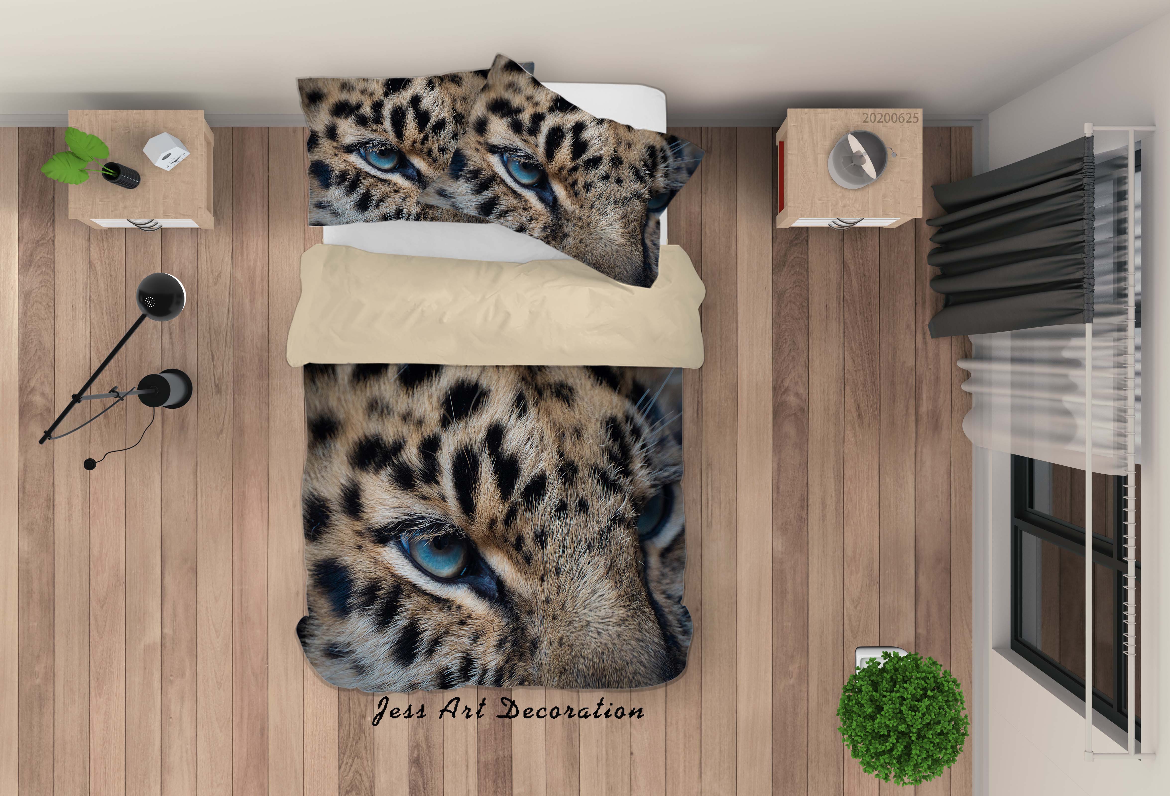 3D Animal Tiger Quilt Cover Set Bedding Set Duvet Cover Pillowcases Sf26