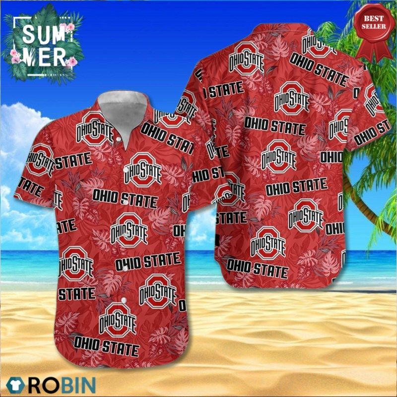 Ohio State Buckeyes Football Aloha Hawaii Shirt Ha85201