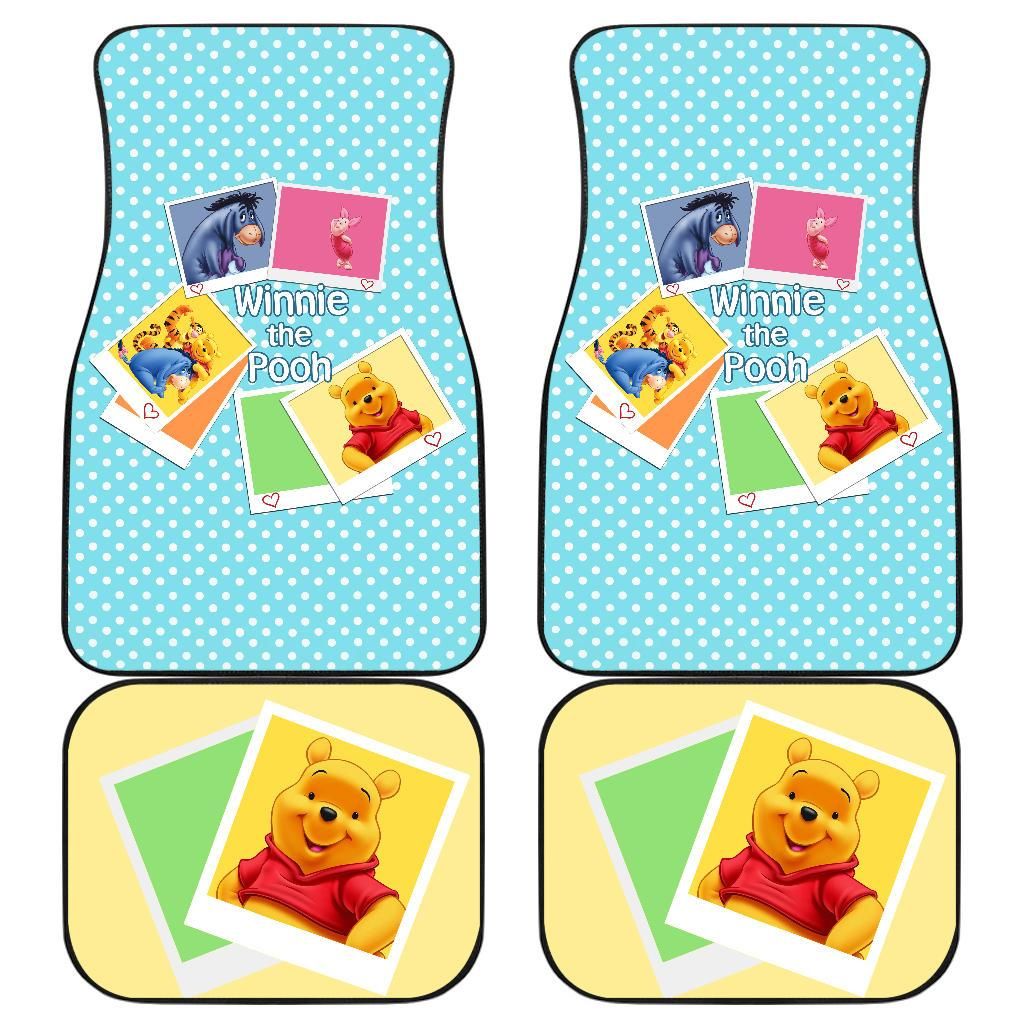 Pooh’S Friends Front And Back Car Mats Personalized Car Seat Floor Mat Custom Print