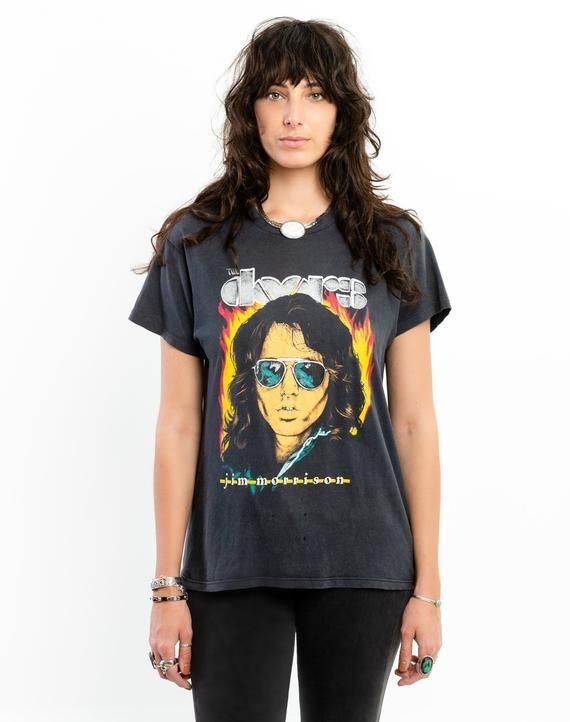 80 S Rare Vintage The Doors Jim Morrison Lizard King Shirt Men S Shirt