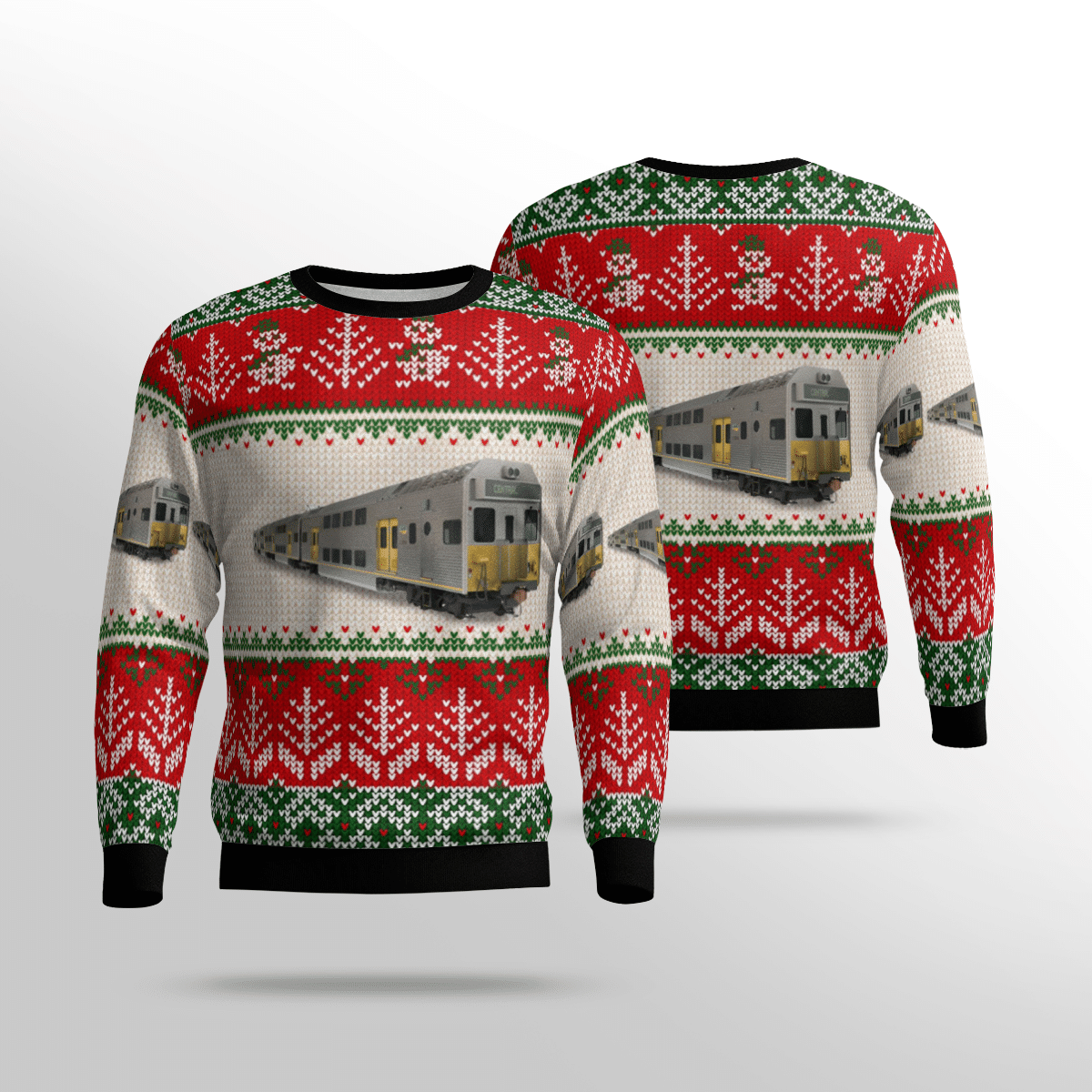 Australian Sydney Trains K Sets Suburban Passenger Ugly Christmas Sweater, All Over Print Sweatshirt