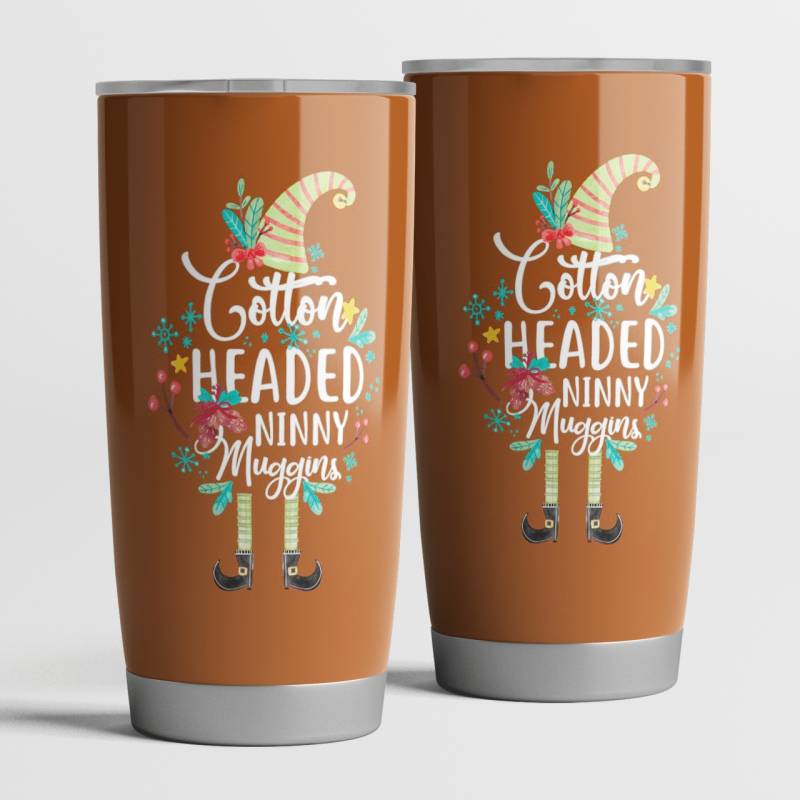 Cotton Headed Ninny Muggins Elf Christmas Tumbler 20oz