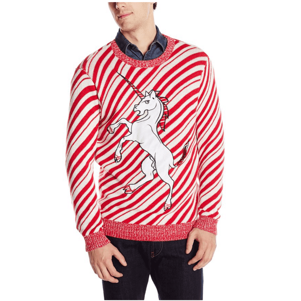 Unicane Candy Cane Unicorn Sweater