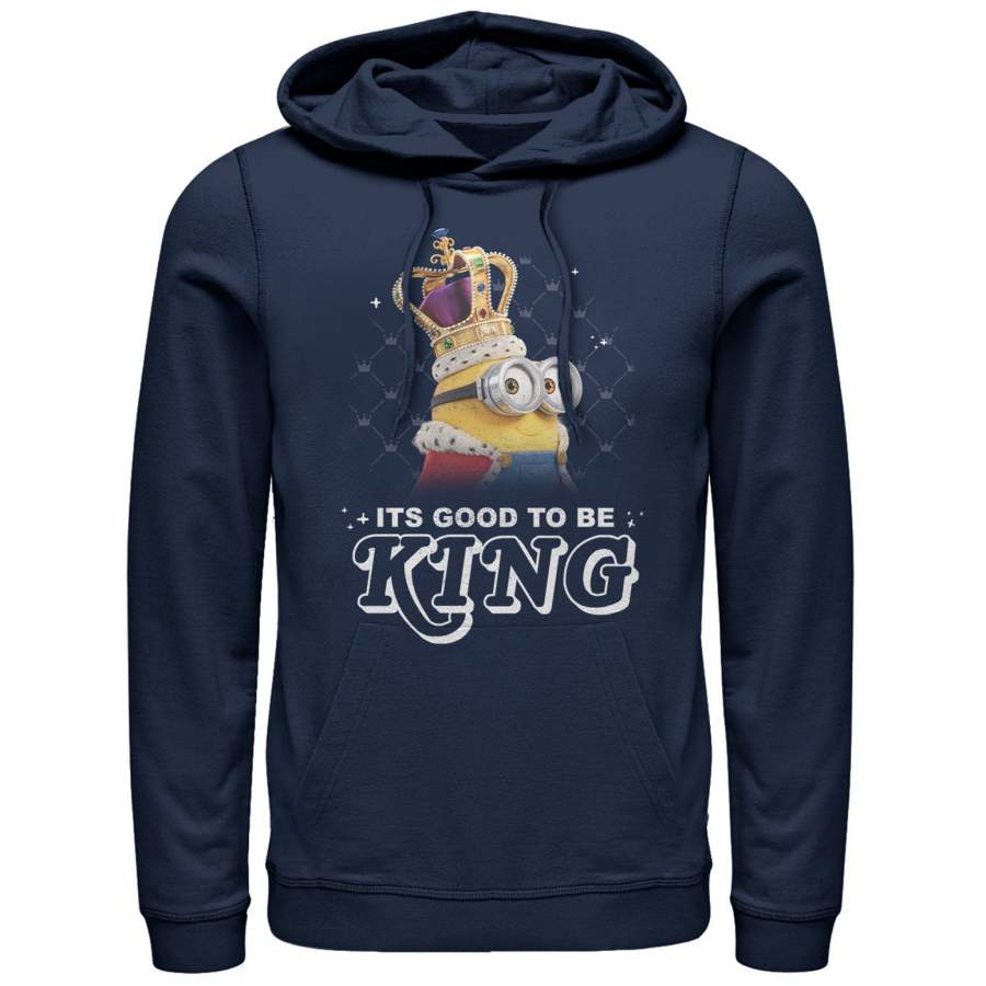 Despicable Me Men’s Minion Good to Be King  Lightweight Hoodie