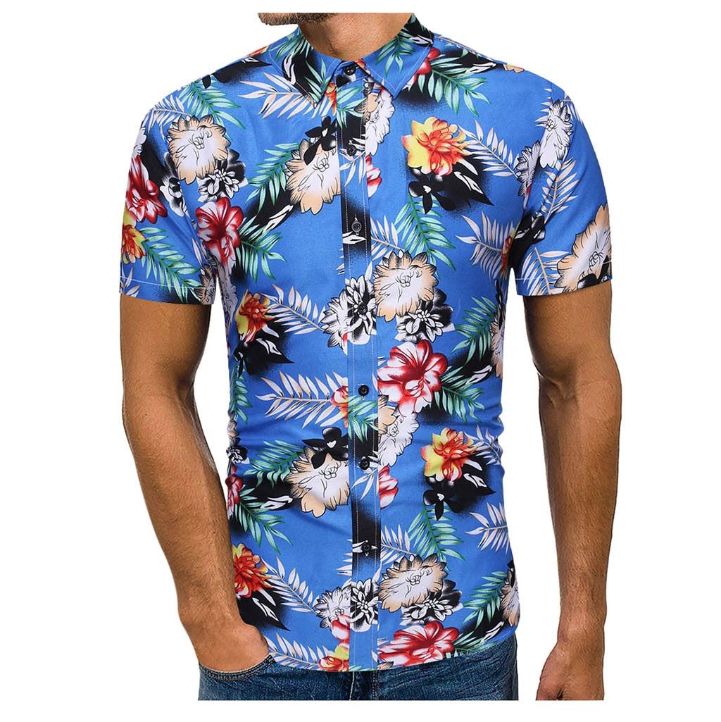 Flower Blue Amazing Design Unisex Hawaii Shirt For Men And Women Ha94534