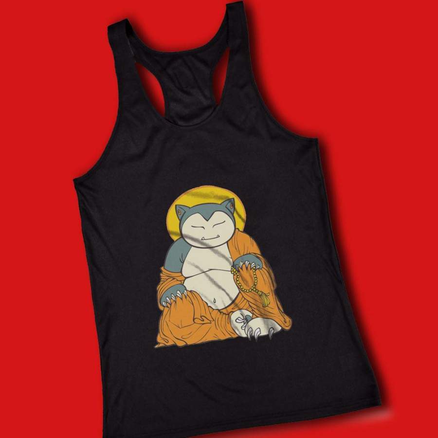 Pokemon Funny Budha Snorlax Women’S Tank Top T-Shirt