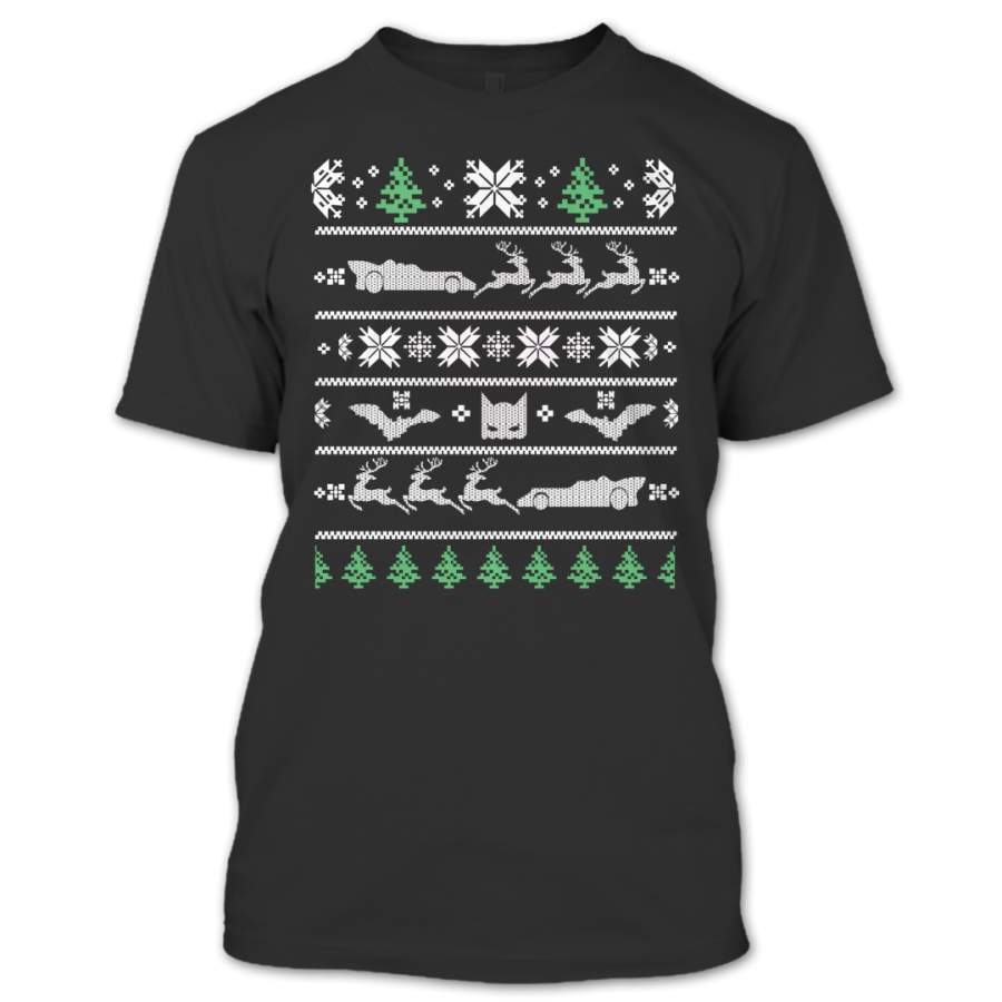 Batman Begins T Shirt, Ugly Christmas Sweater T-Shirt