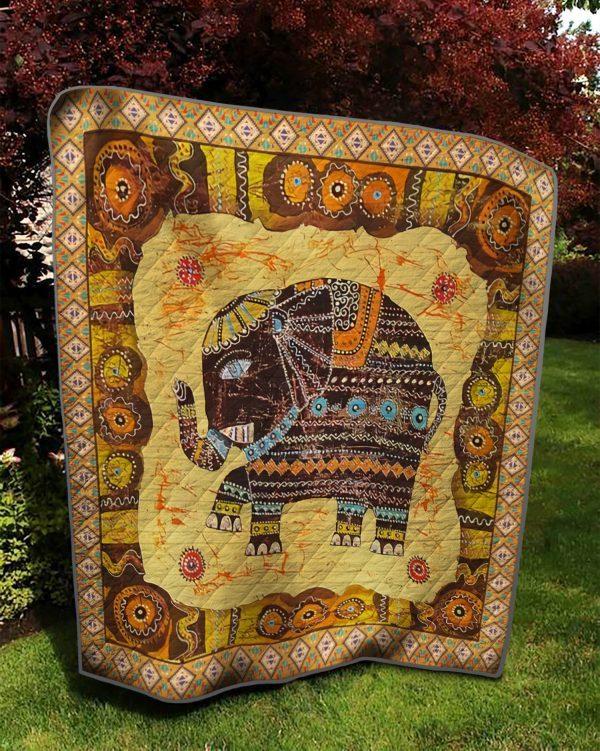 Robot Elephant Quilt Blanket – Quilt