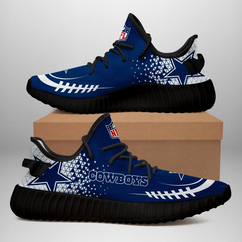 Dallas Cowboys Unisex Sneaker Football Custom Shoes Dallas Cowboys Yeezy Boost 350