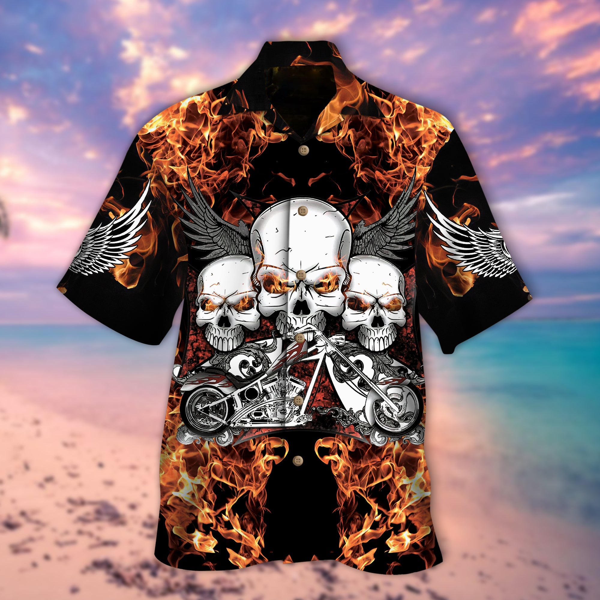 Three Skulls Hawaii Skull Lover Hawaii Shirt For Men Women Ha85405