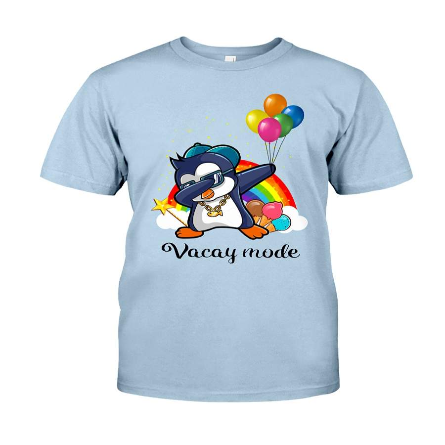 Penguin Vacay Mode Baloon Rainbow Classic T-shirt – T-Shirt