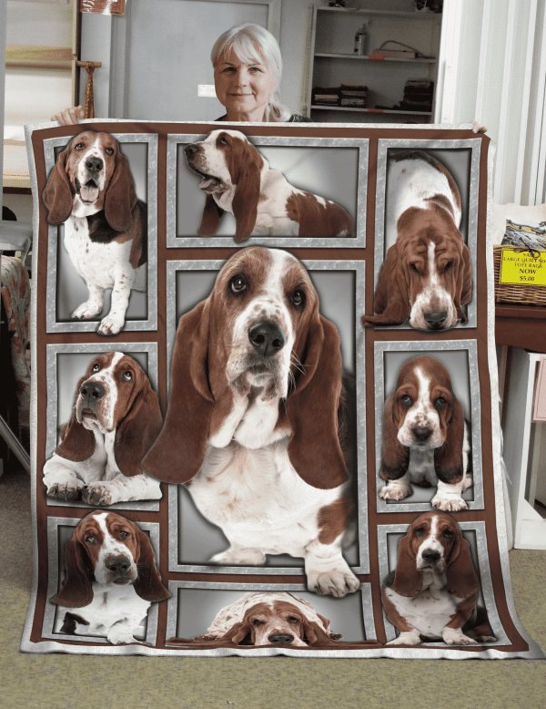 Ltr0511 – Basset Hound – Temporary Home – Quilt