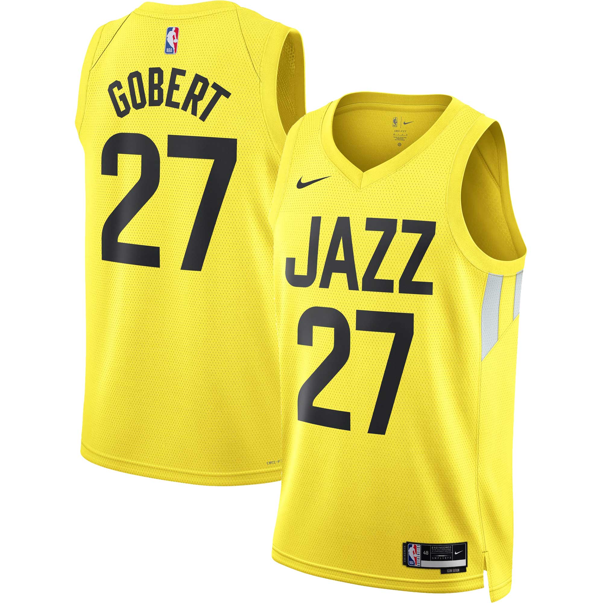 Rudy Gobert Utah Jazz Unisex Swingman Jersey – Icon Edition – Gold