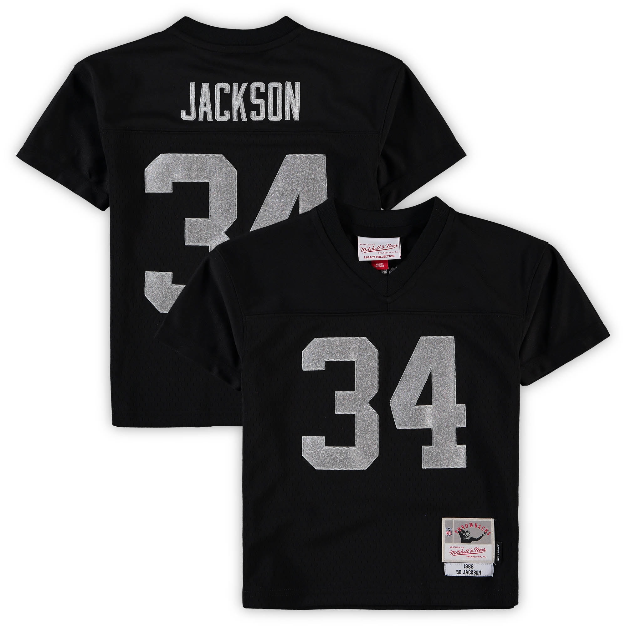 Bo Jackson Las Vegas Raiders Mitchell & Ness Preschool 1988 Retired Player Legacy Jersey – Black NFL