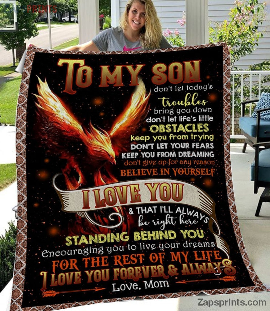 Gift For Son – To My Son – Phoenix – The Rest Of My Life – Blanket