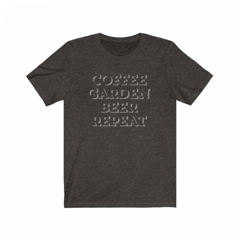 Coffee Garden Beer Repeat, Funny Gardening Tshirts, Funny Shirts for Men, Farmer Shirt, Gardener Gift, Gift for Dad, Gift for Grandpa Tshirt