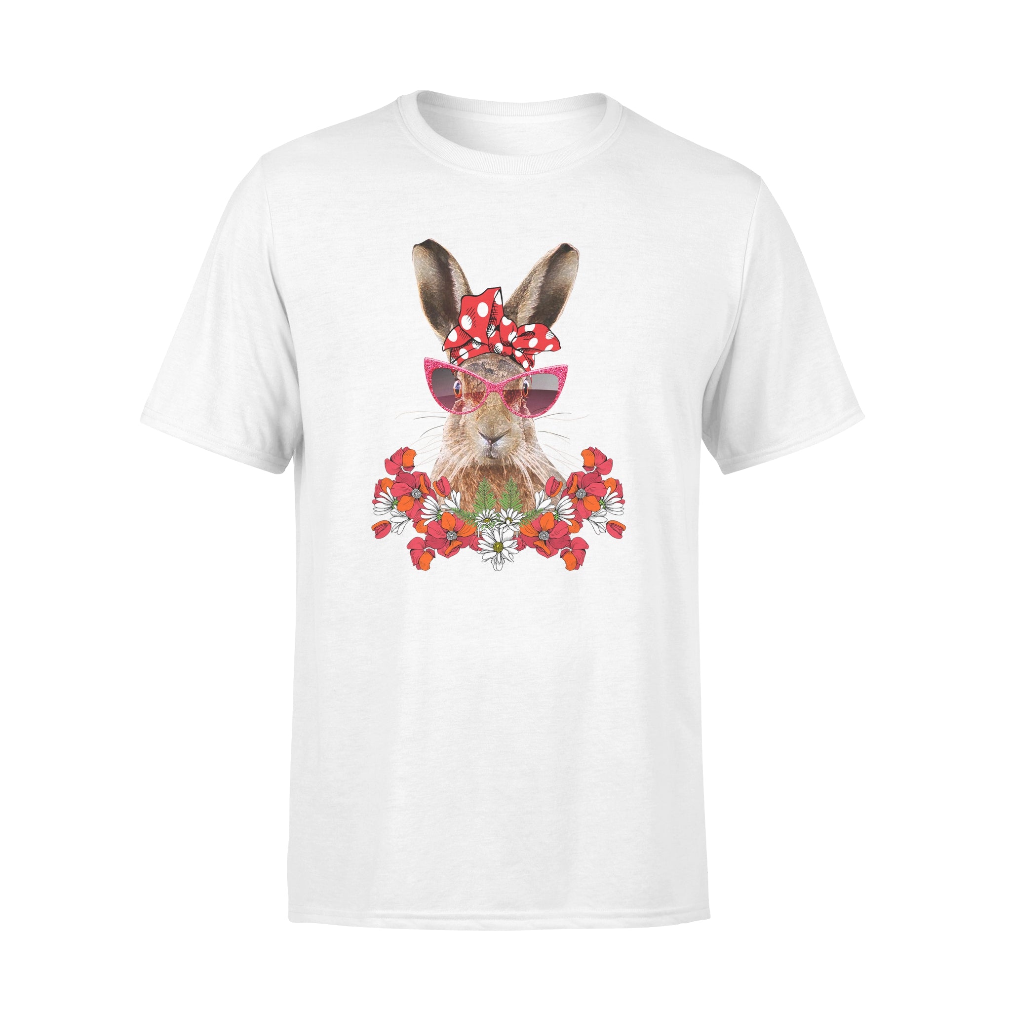 Rabbit Mom Flower Bow – Premium Tee