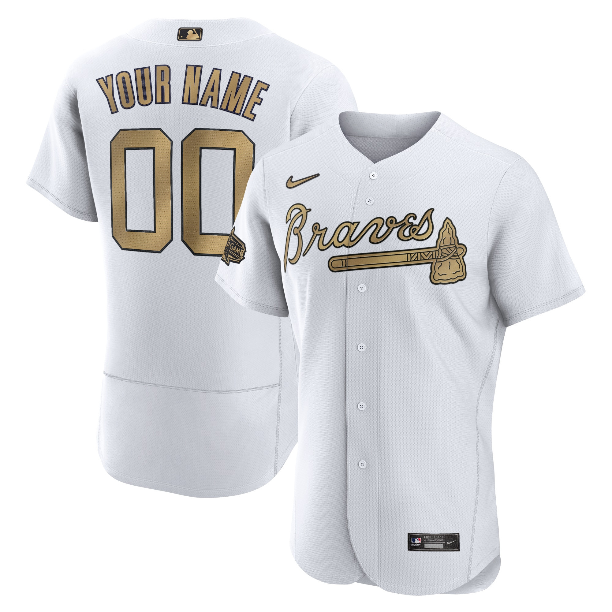 Atlanta Braves 2022 MLB All-star Game Authentic Custom Jersey – White Custom Jerseys MLB