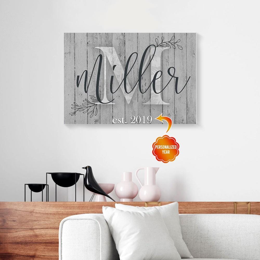 Canvas Prints Customize Your Very Own Family Sign Canvas Wall Art Home Decor