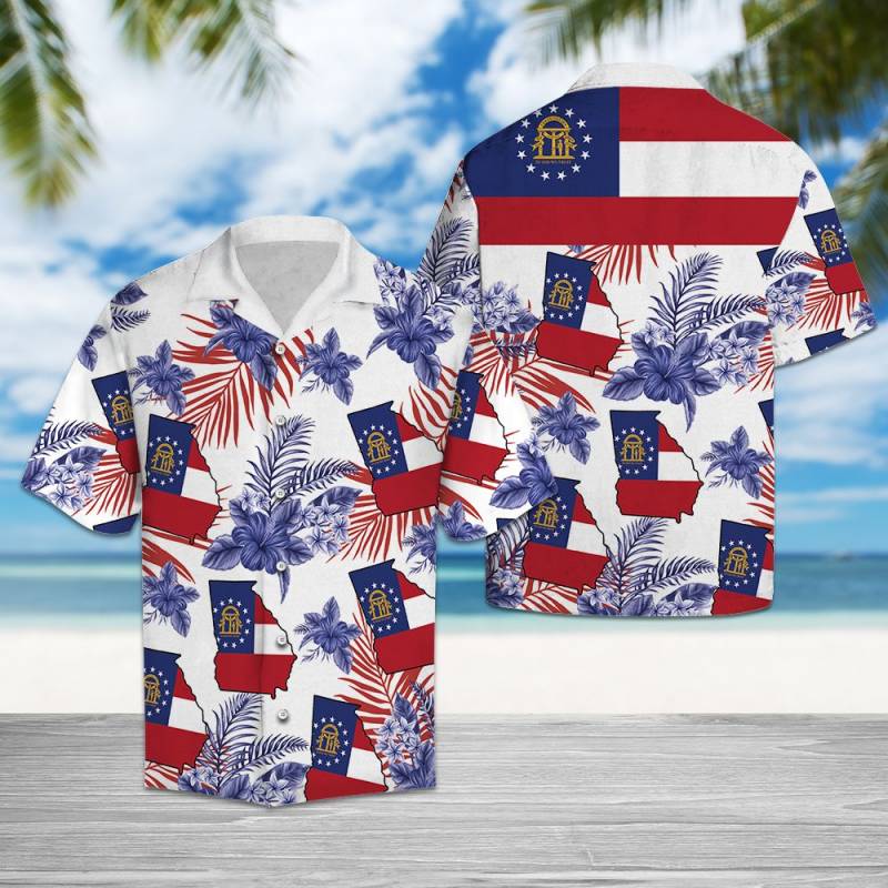 Georgia  Proud  G5729- Hawaiian Shirt