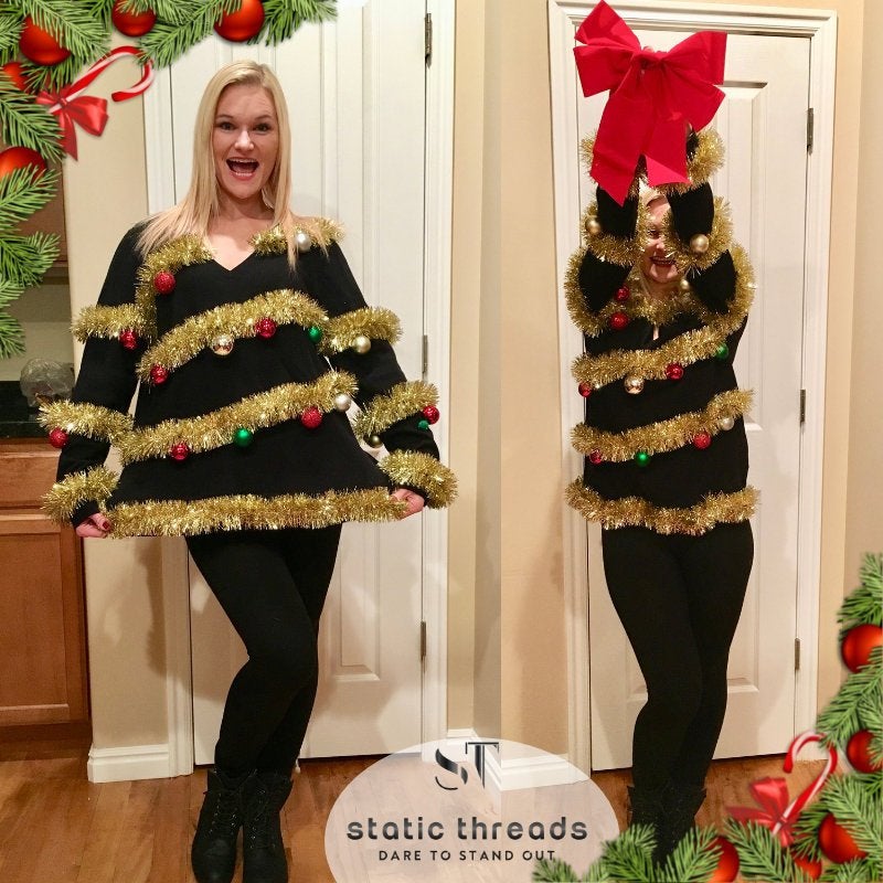 Ugly Christmas Sweater, Ugly Christmas Sweater Women, Christmas Tree Sweater