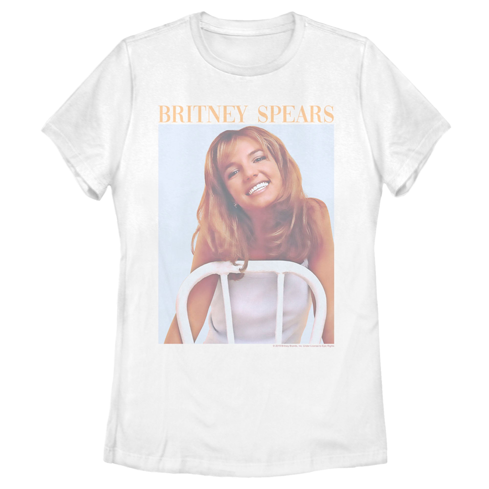 Britney Spears Women’S Faded Smile Poster  T-Shirt