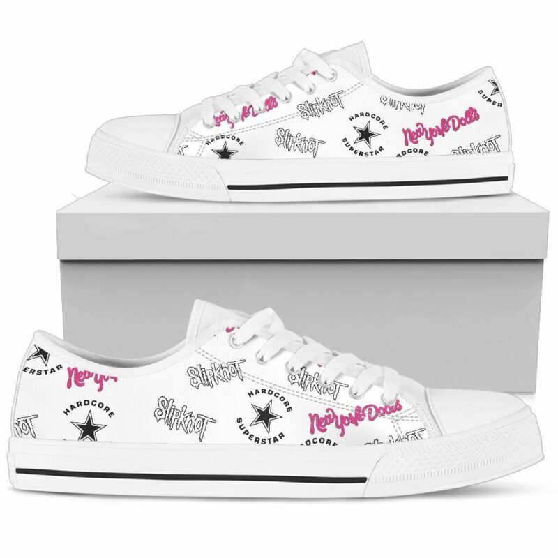 Alwaysky x Maggots Music Band Shoes Slipknot Hardcore Superstar Low Top Sneakers Low Top Shoes