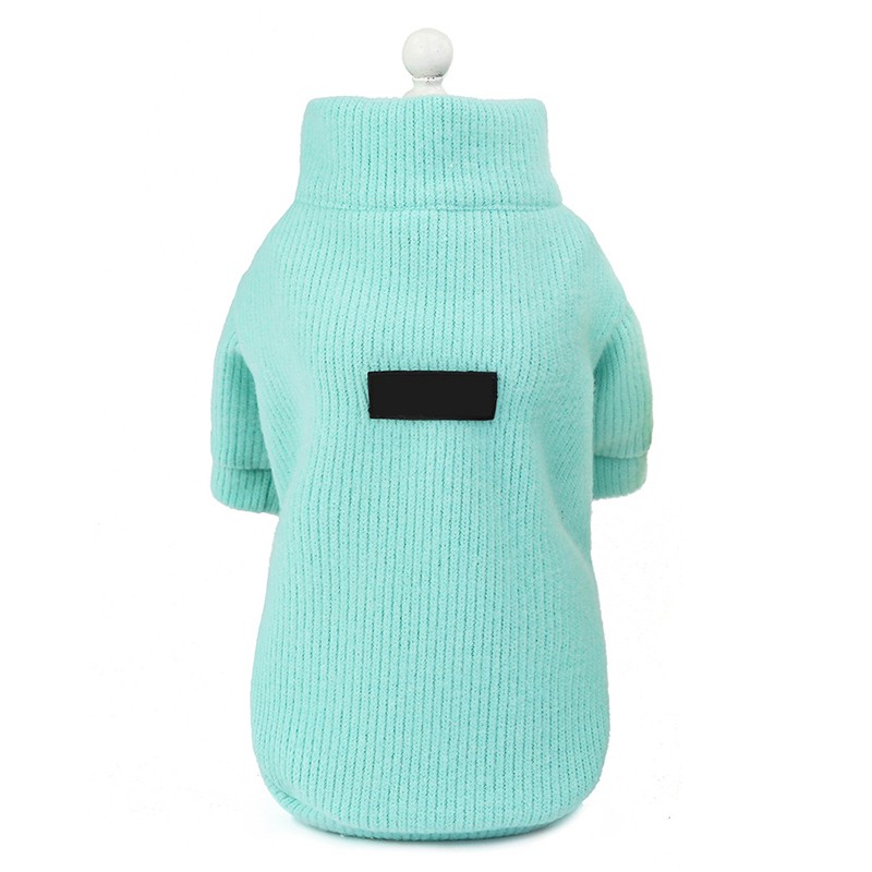 Classic Warm Dog Clothes With Zipper Puppy Sweater Jacket Coat Fashion Winter Soft For Small Dogs Chihuahua S-2XL alx