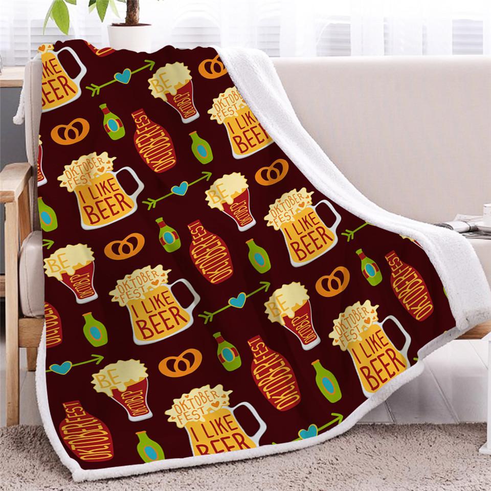 Beer Lover Fleece Blanket Gift For Beer Lovers Friend Family Birthday Gift Home Decor Bedding Couch Sofa Soft And Comfy Cozy