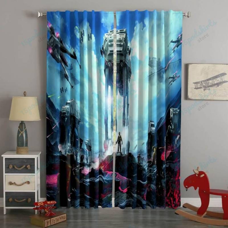 3D Printed Star Wars Battlefront Style Custom Living Room Curtains