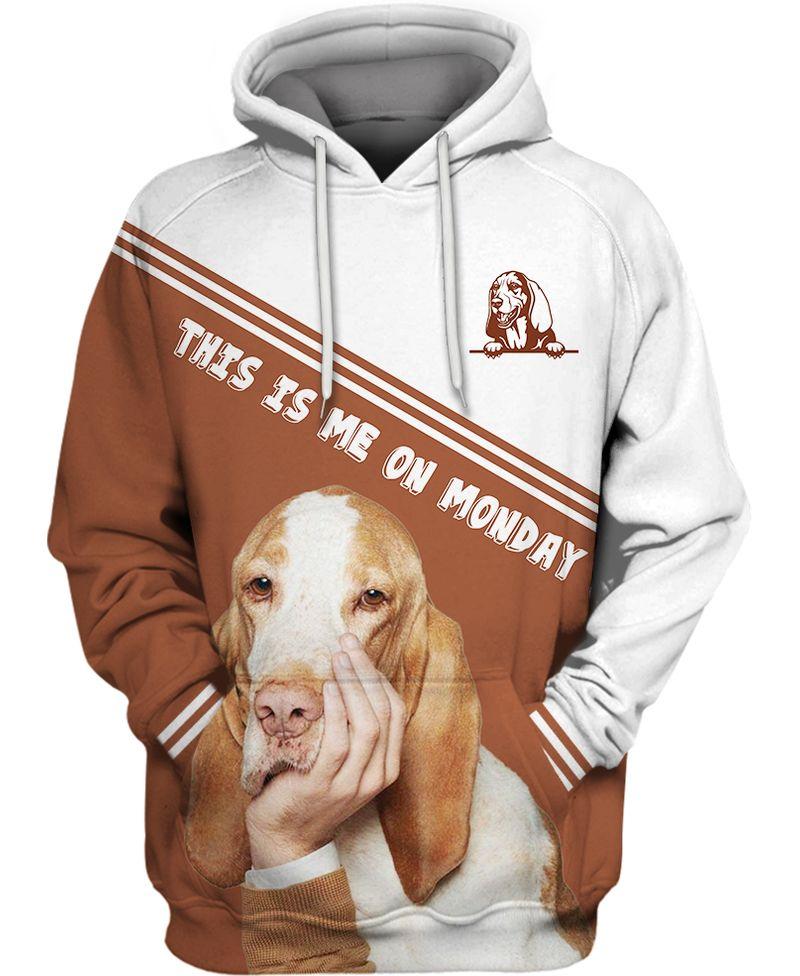 Gifts For Friends 3D Print Basset Hound  Adult Unisex