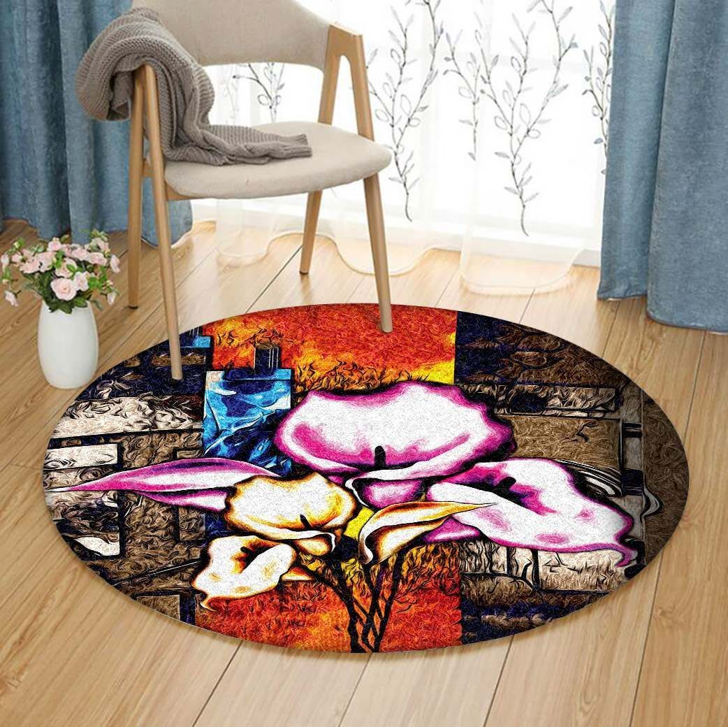 Flower GE12 Round Rug  CYSI2907