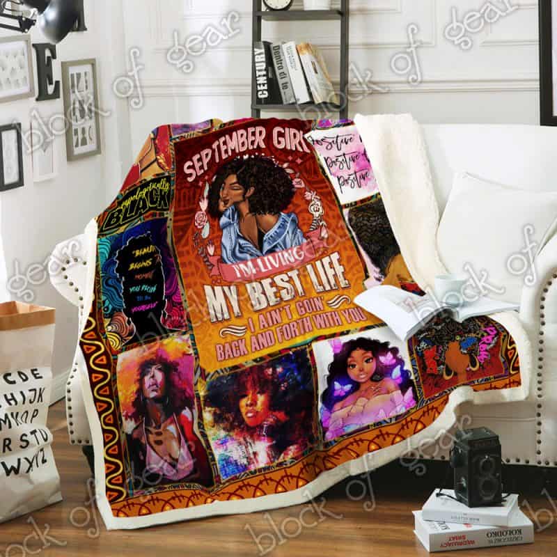 Black Nurse Melanin, African American Premium Quilt Blanket Size Throw, Twin, Queen, King, Super King