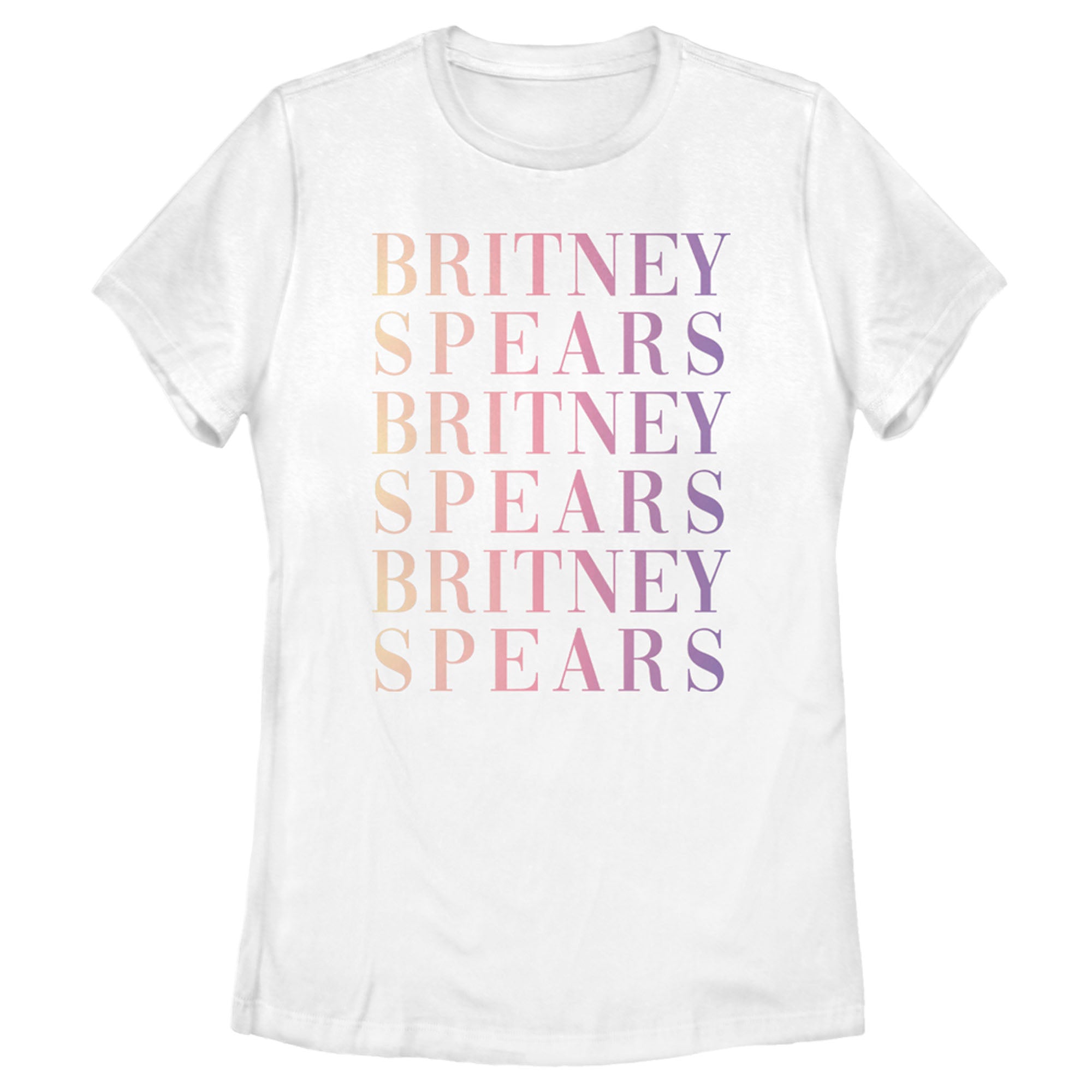 Britney Spears Women’S Name Stack  T-Shirt