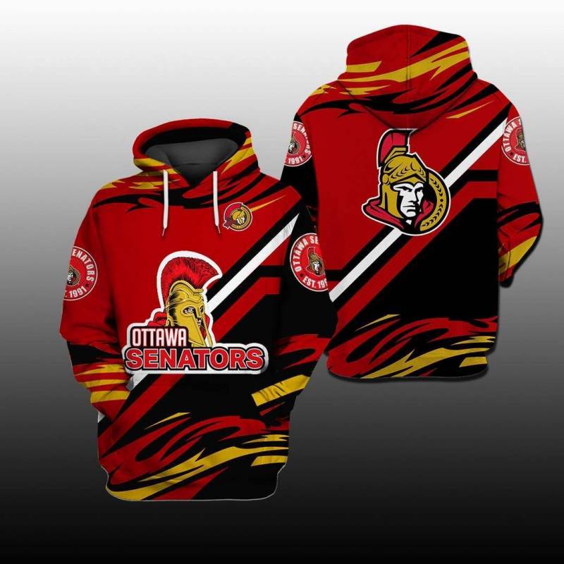 3D All Over Printed Ottawa Senators NTA Shirts