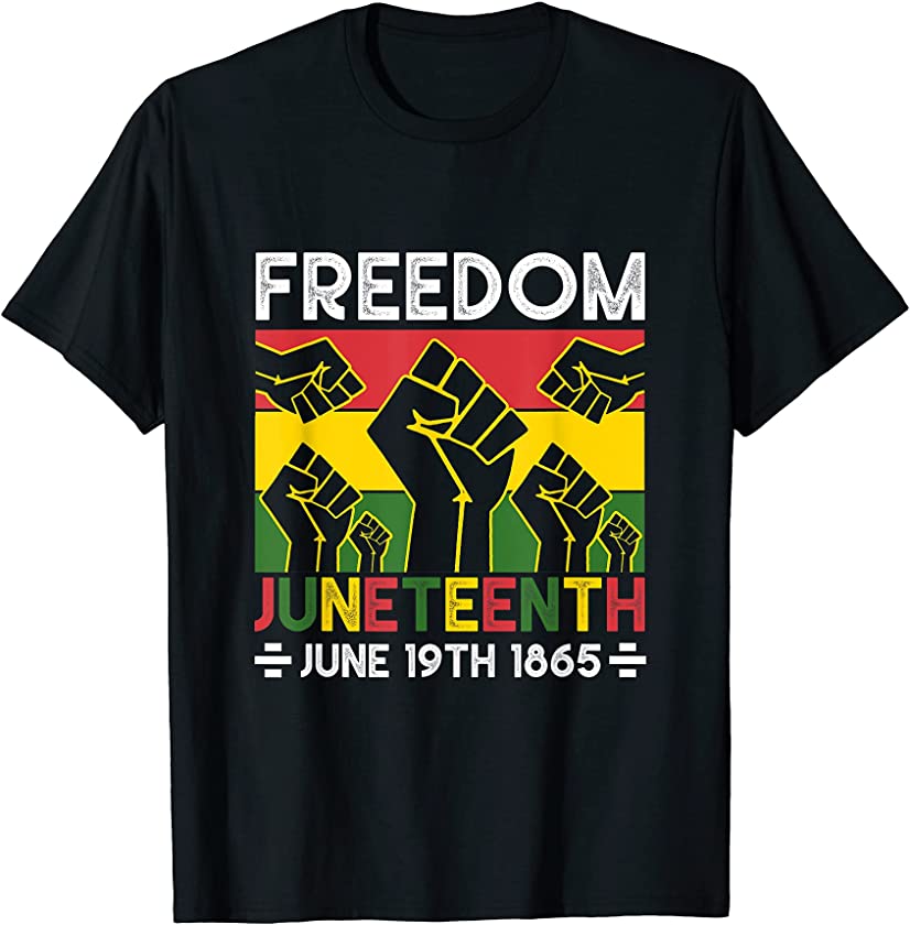 Vintage Retro Black Pride Freedom Day Juneteenth 1865 T-Shirt