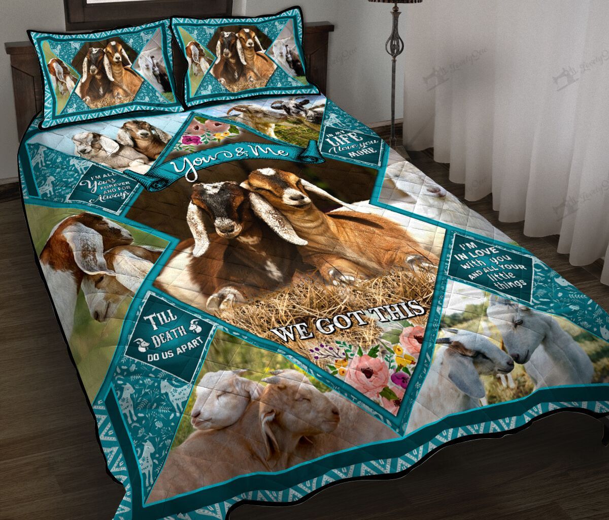 You and me – Goat Quilt Bed Set & Quilt Blanket DVE21011401-DVQ21011401