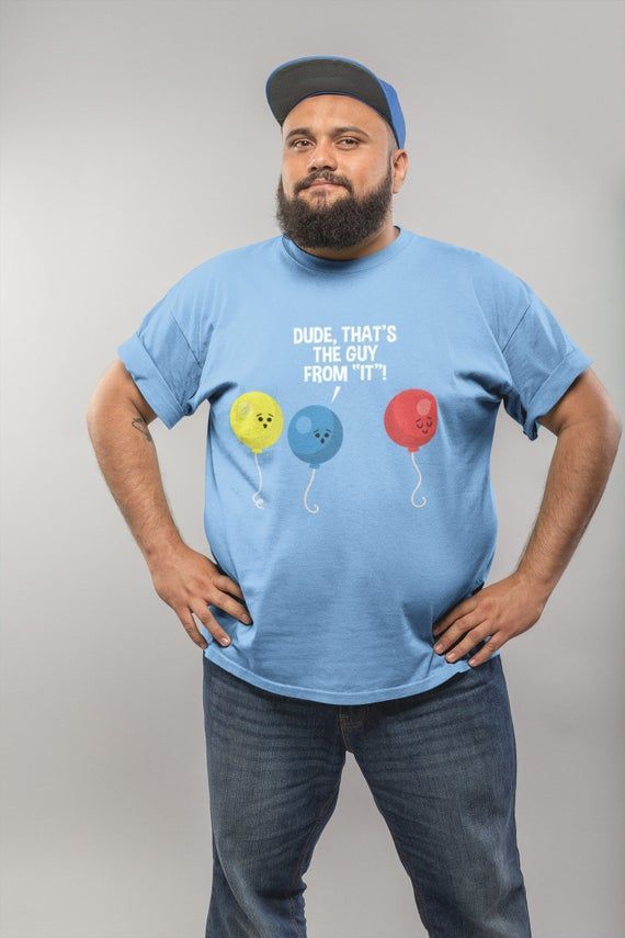 Dude That S The Guy From It Awkward Scary Balloon Graphic Short Sleeve Shirt