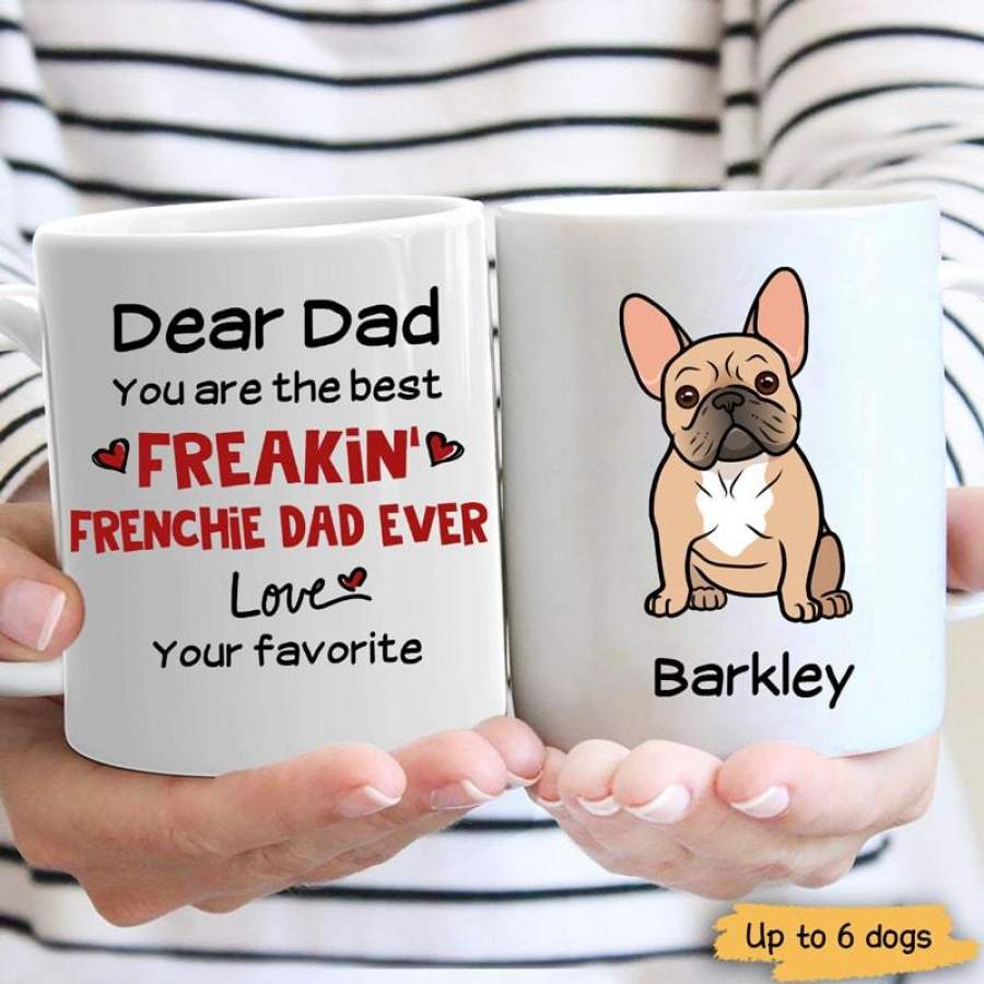 Best Forking French Bulldog Dad Christmas Personalized Mug