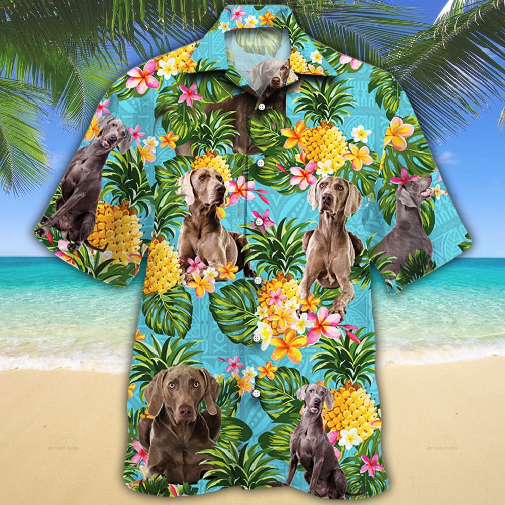 Weimaraner Dog Lovers Pineapple Hawaii Shirt Ha97916