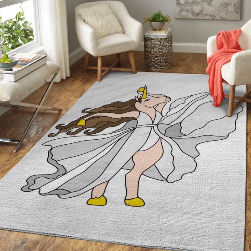 Unicorn Dancer Cream – Animals Area Rug Carpet