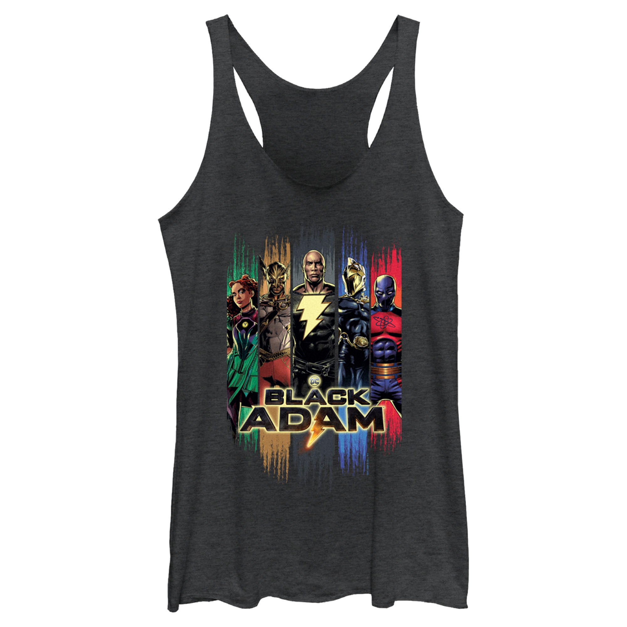 Women’S Black Adam Superheroes From Jsa Racerback Tank Top