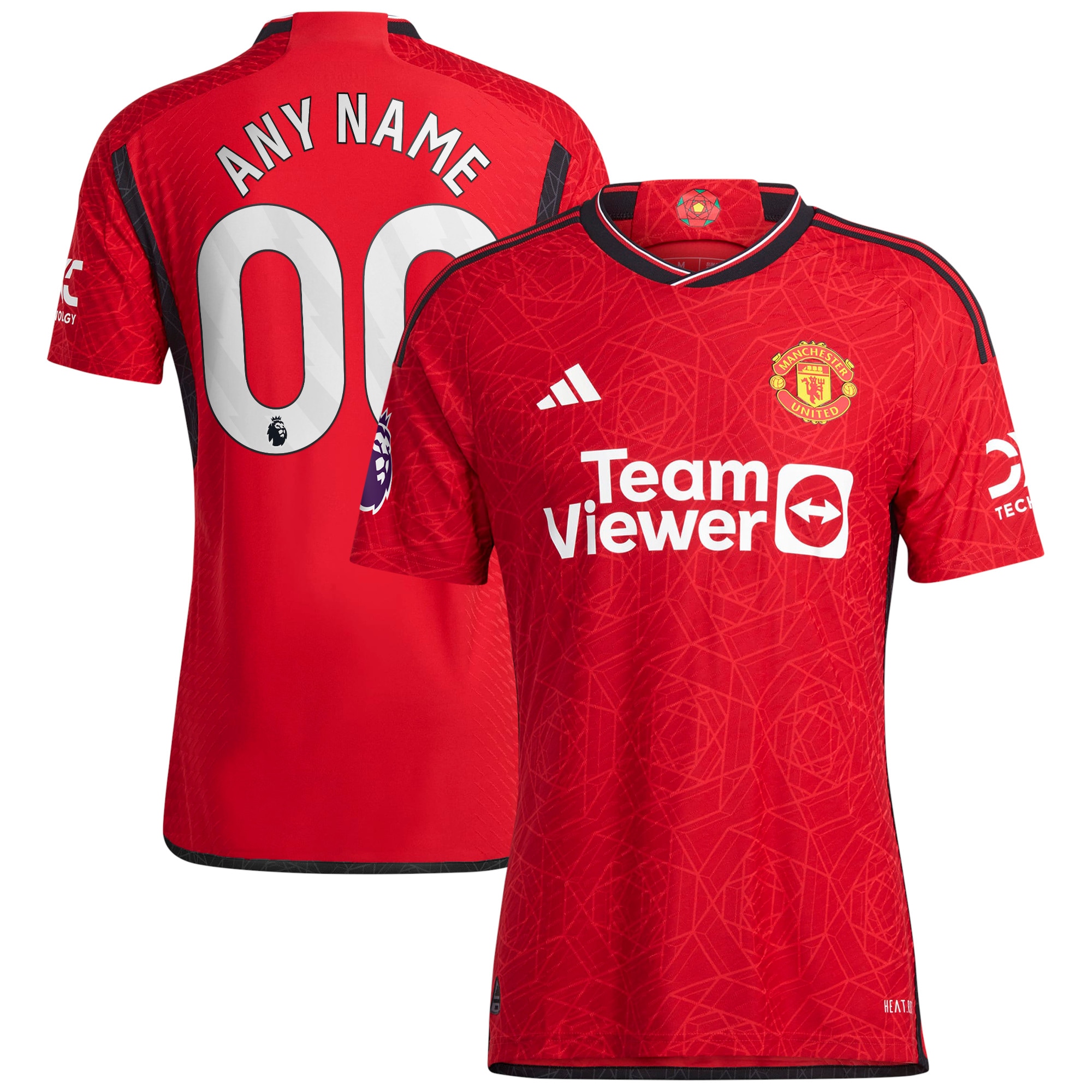 Manchester United 2023/24 Home Authentic Custom Jersey – Red