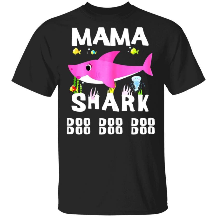 Womens Mama Shark  Doo Doo Doo – Mothers Day Gift T-Shirt