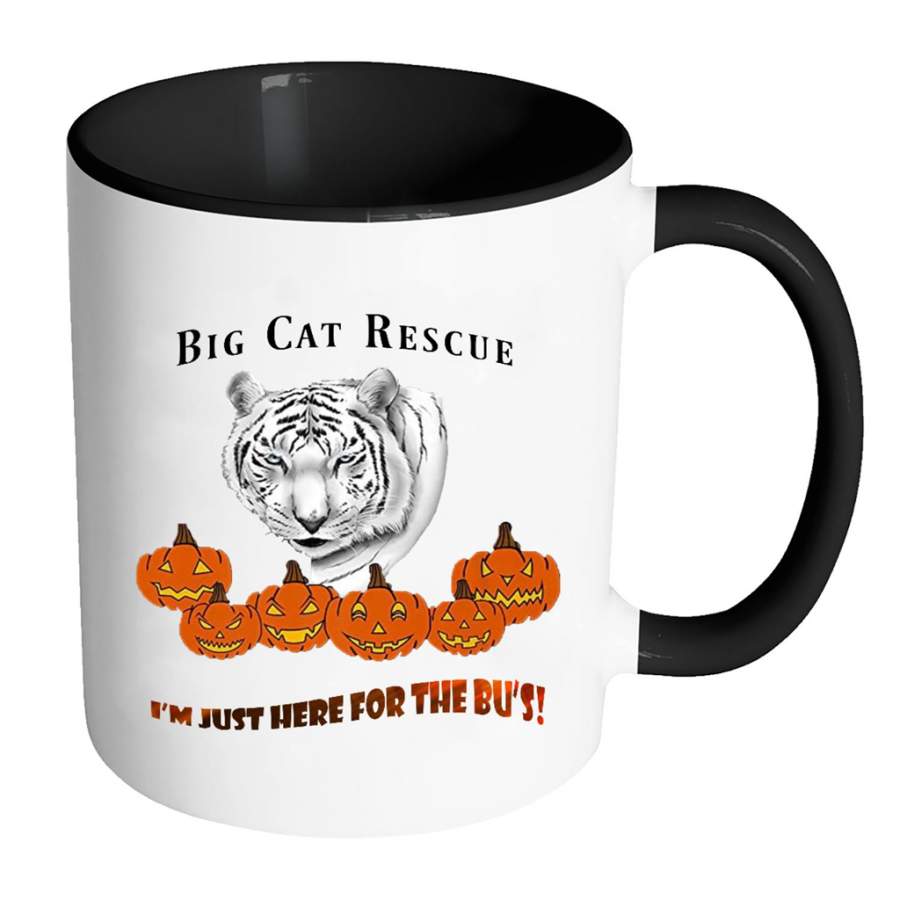 Big Cat Rescue I’m Just Here For The Bu’s, Zabu White Tiger Halloween – Full-Wrap Coffee Colors Accent Mug