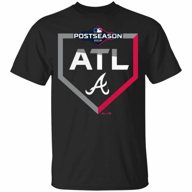 Atl Atlanta Braves 2019 Postseason Dugout Authentic Youth Kids T-Shirt