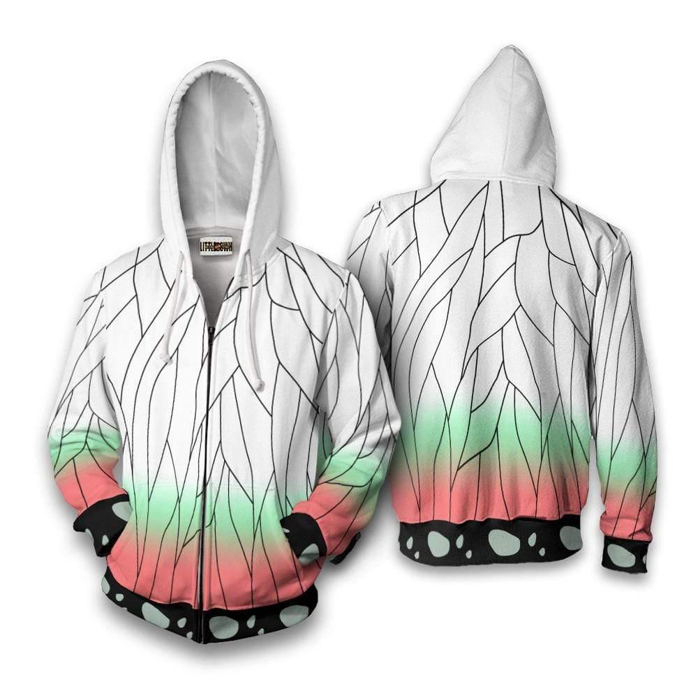 Shinobu Kocho Pattern Hoodie Demon Slayer Anime Casual Cosplay Costume
